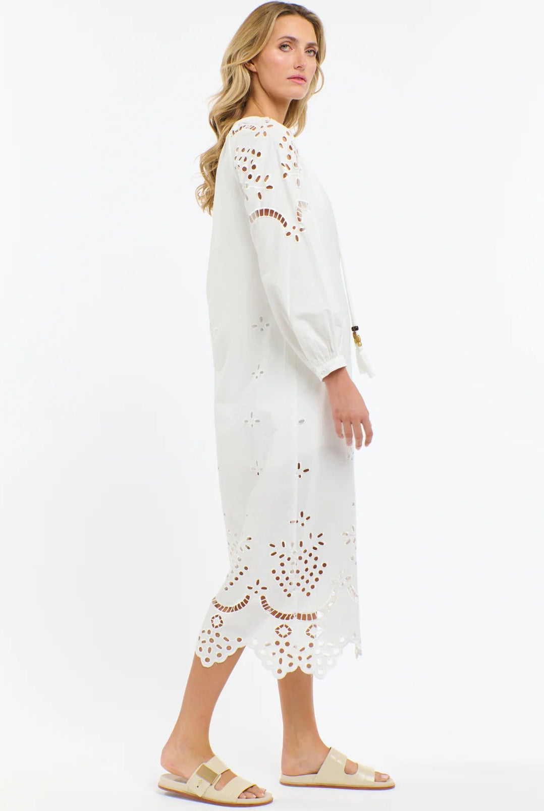 365 DAYS Fiore Rosa Dress - White - Magpie Style