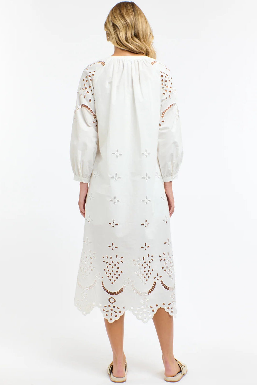365 DAYS Fiore Rosa Dress - White - Magpie Style