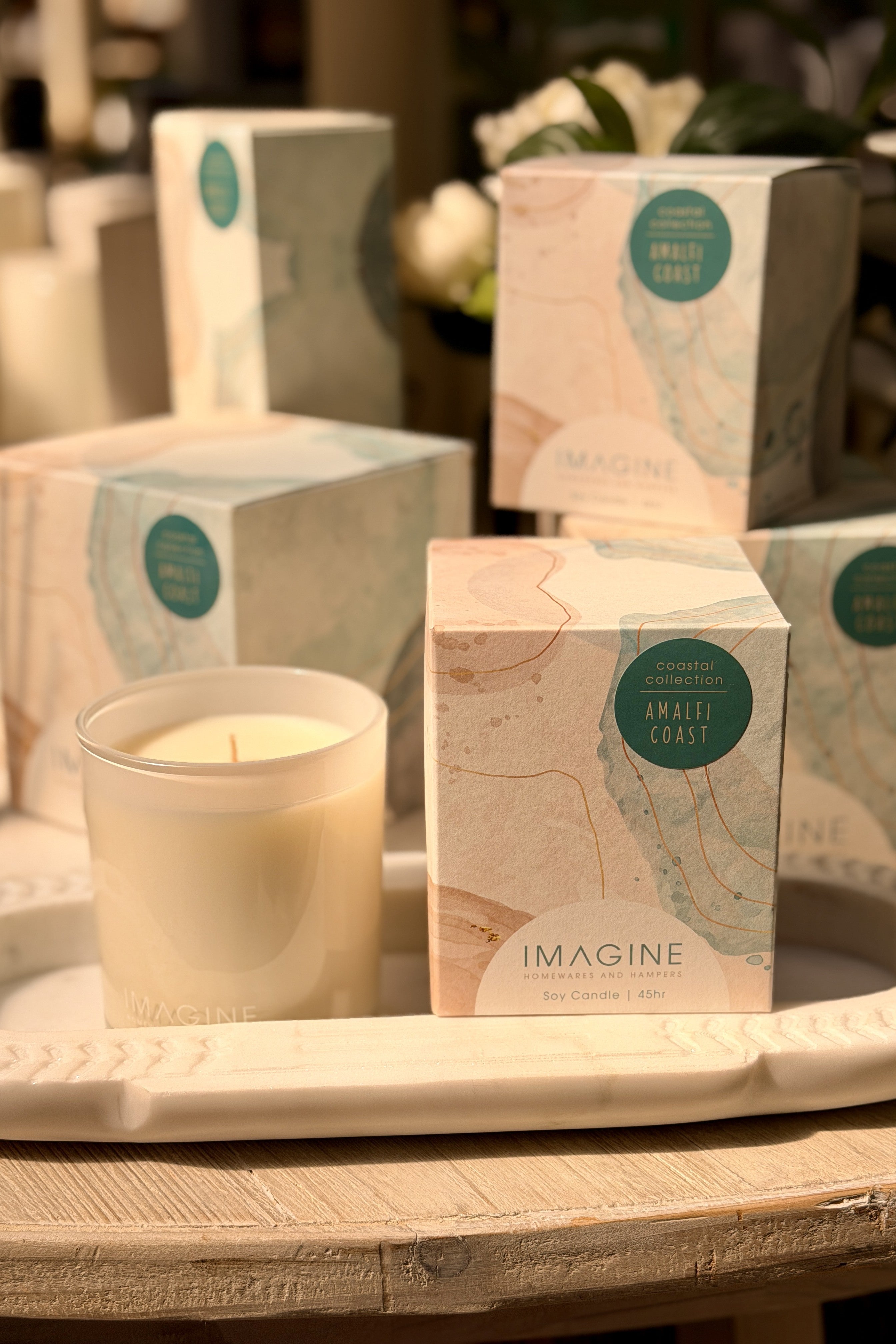 Amalfi Coast Soy Wax Candle 310g - White - Magpie Style