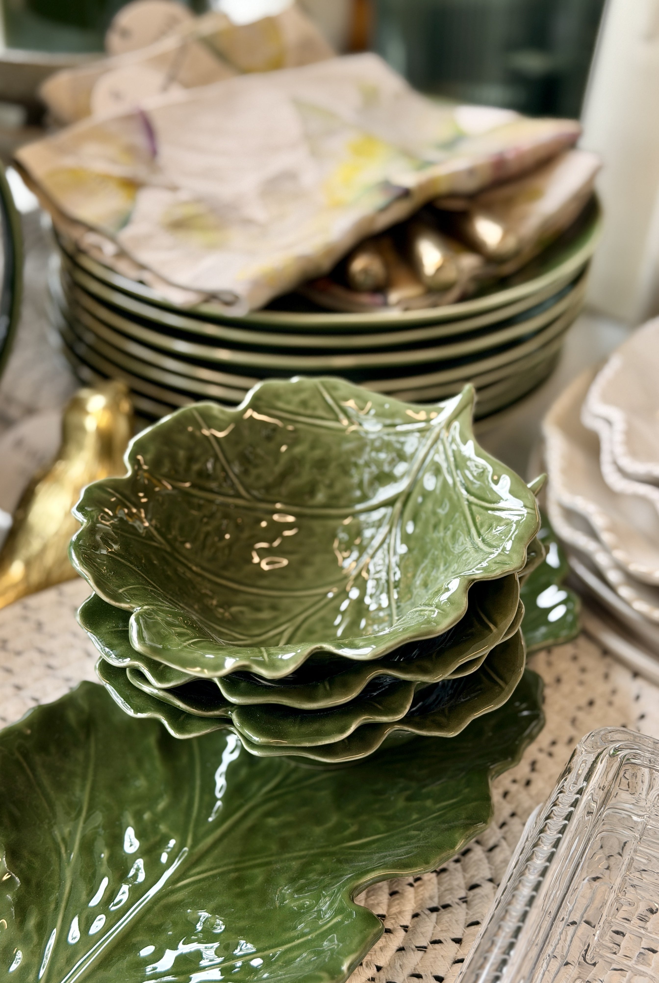 Leaf Bowl Forest Glaze - Magpie Style