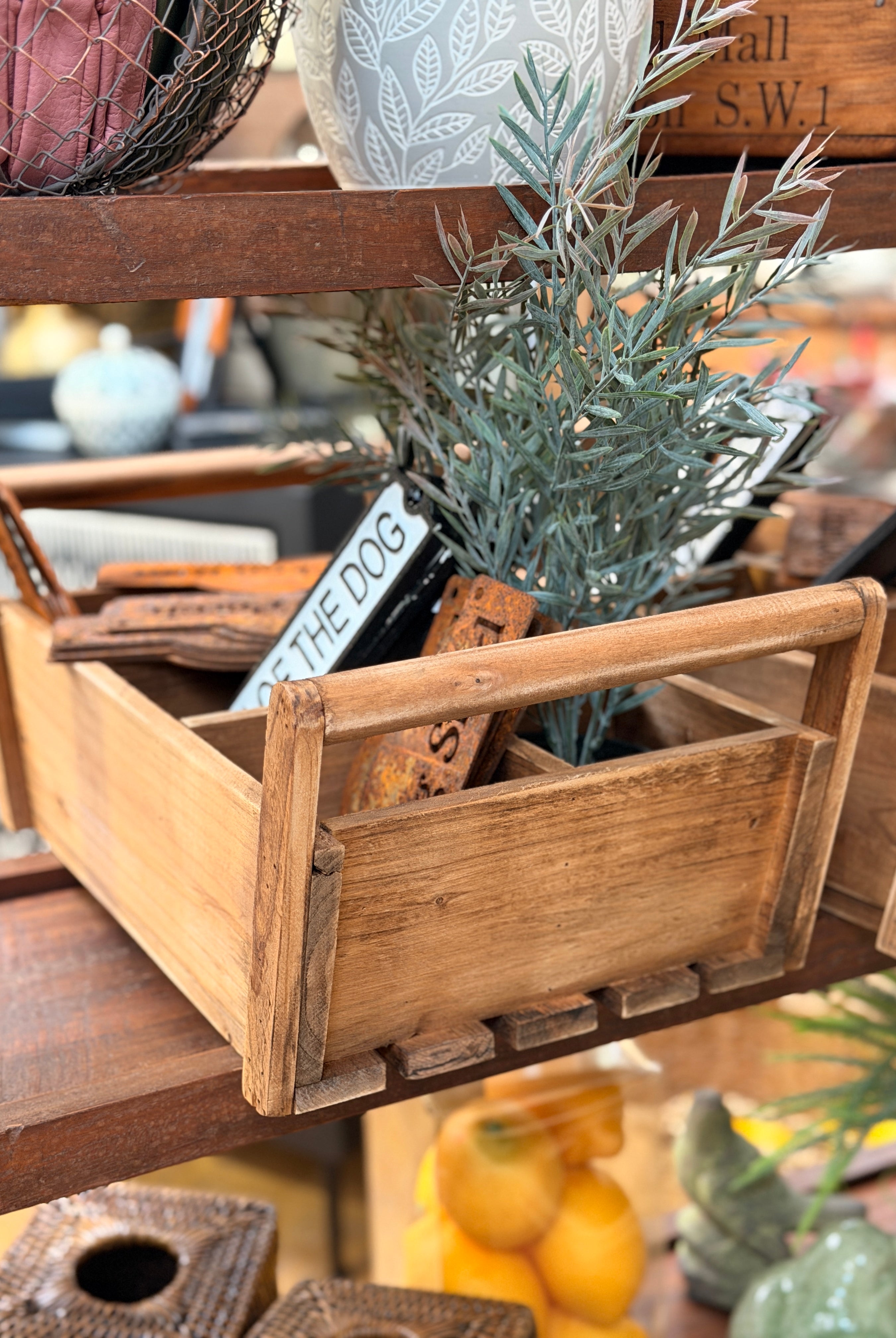 Wooden Caddy - 4 Square - Magpie Style