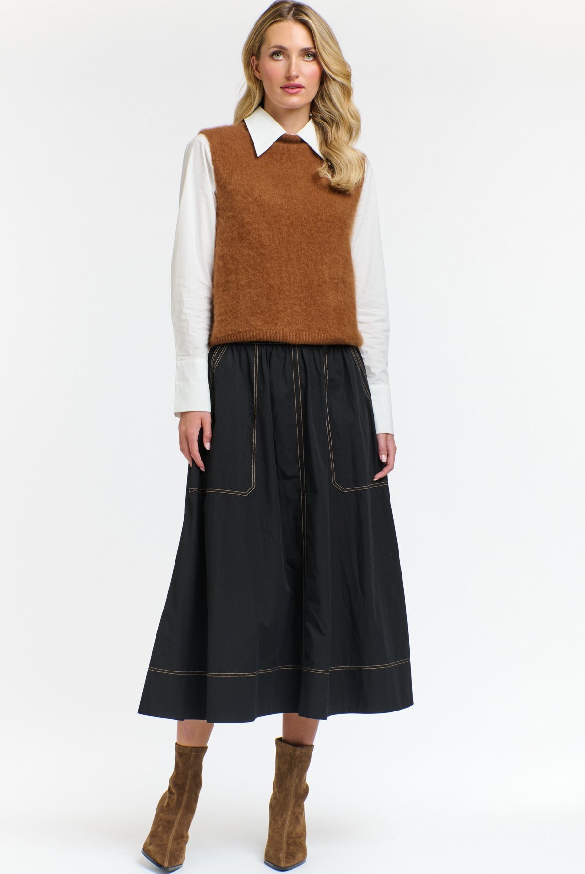 365 DAYS Marion Denim Skirt - Dark Denim - Magpie Style