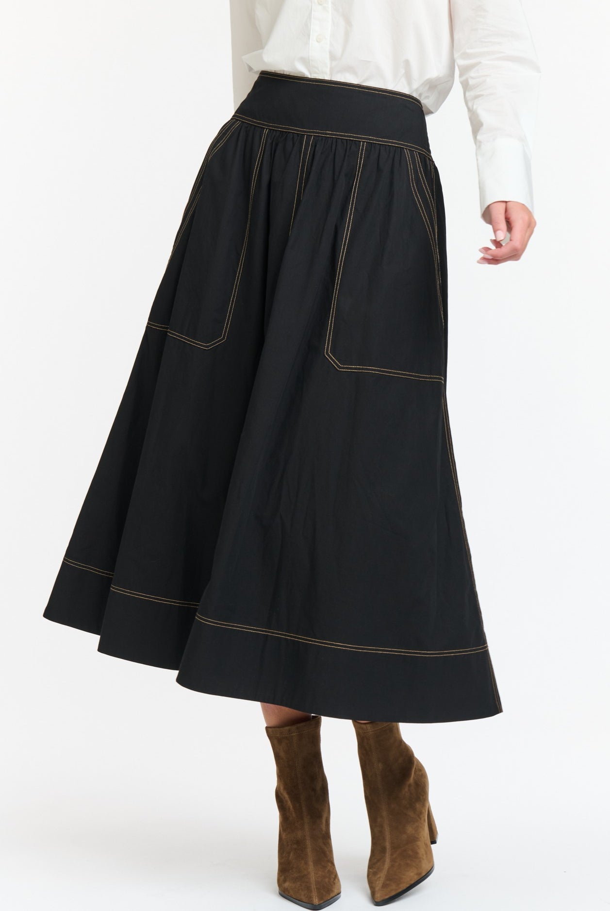 365 DAYS Marion Denim Skirt - Dark Denim - Magpie Style