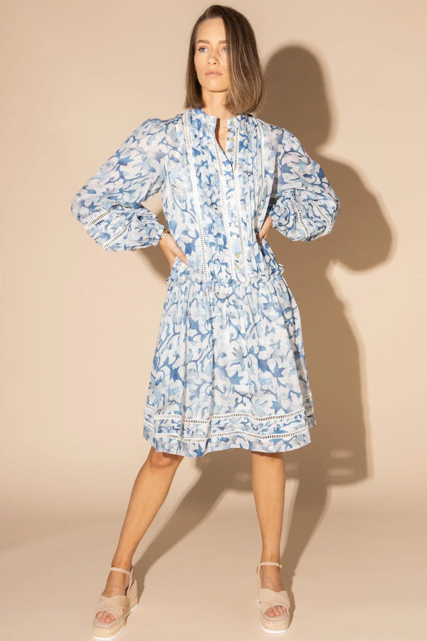 LOUGHLIN Skyes Dress - Blue Water - Magpie Style