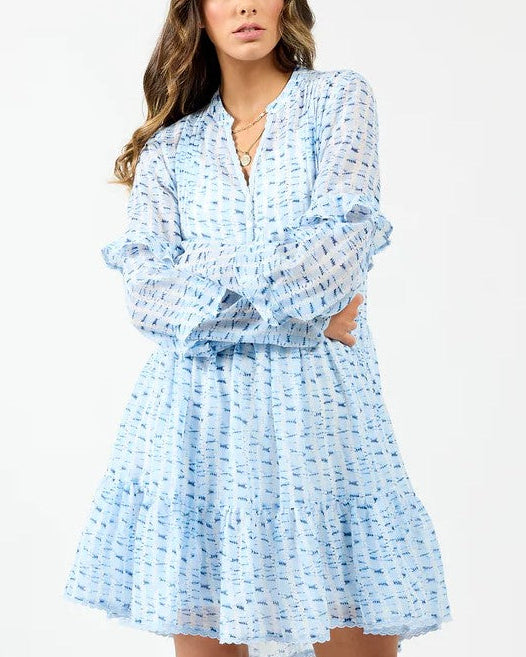 DRAMA THE LABEL Mykonos Dress - Blue Water - Magpie Style