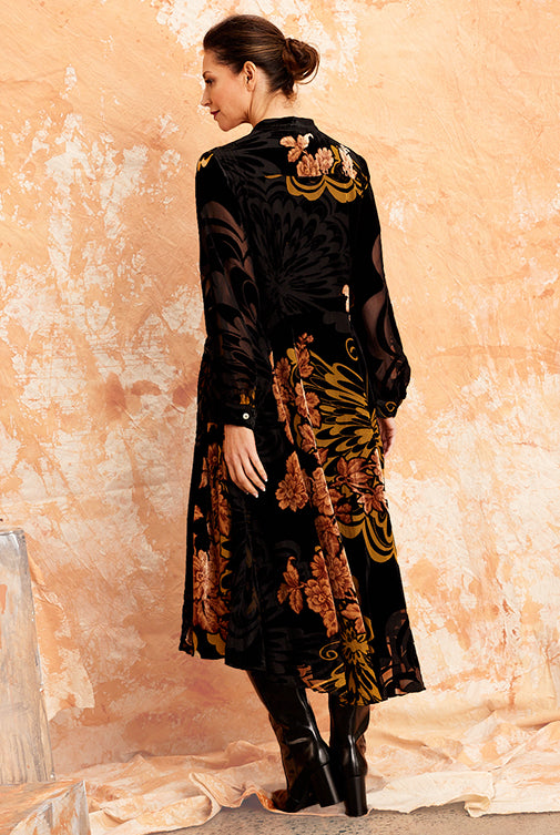 KAMARE - Tangiers Burnout Dress - Magpie Style