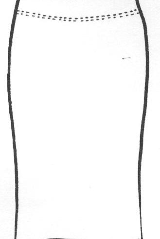 PAULA RYAN ESSENTIALS Regular Stretch Pencil Skirt - Bonded Microjersey - White - Paula Ryan