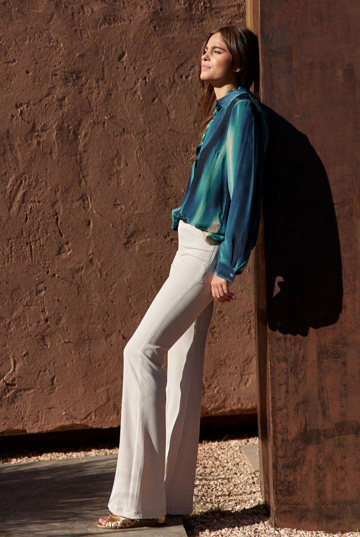 LAUREN VIDAL - Woven Pants Ecru - Magpie Style