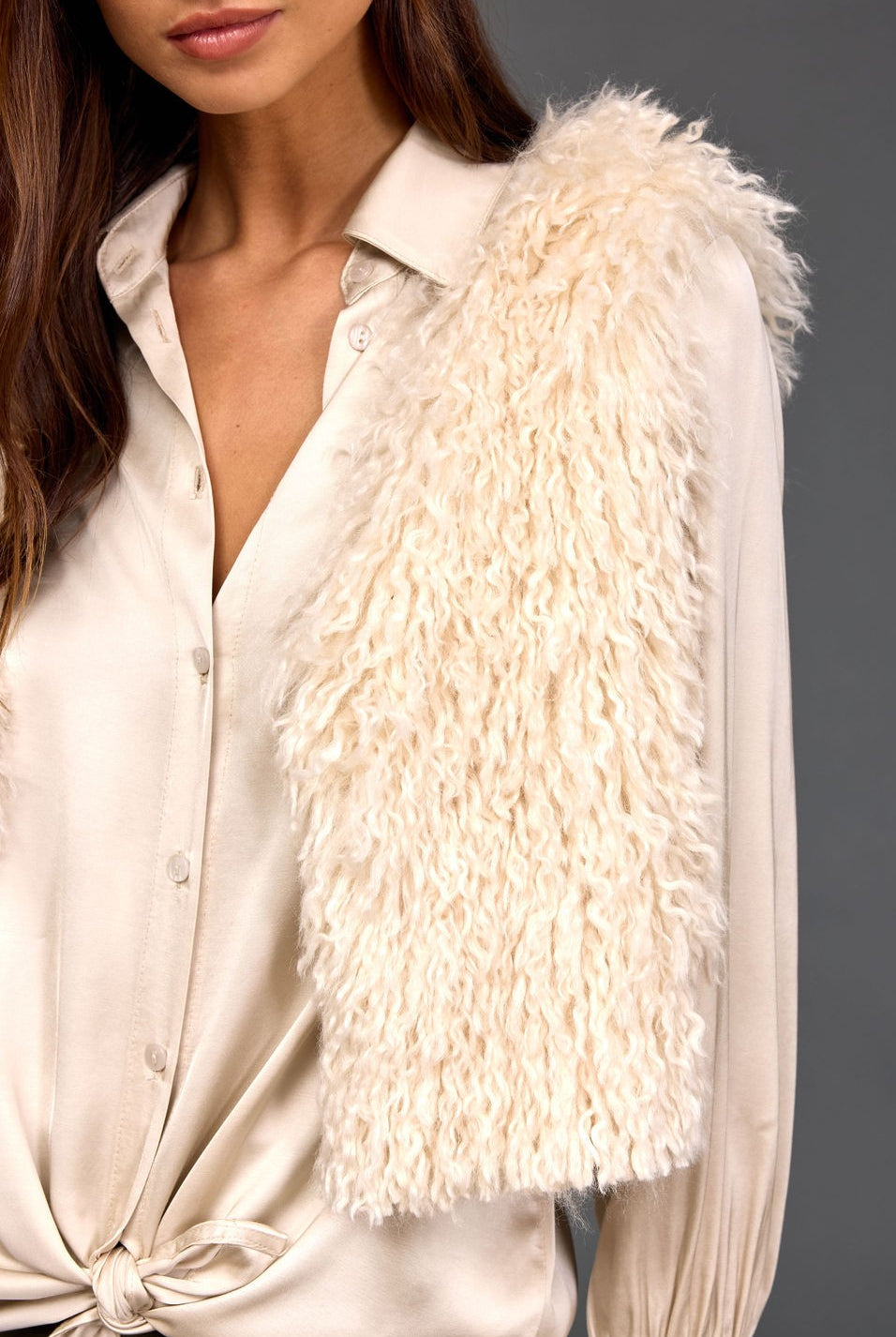 LAUREN VIDAL Moka Vest - Crème - Magpie Style