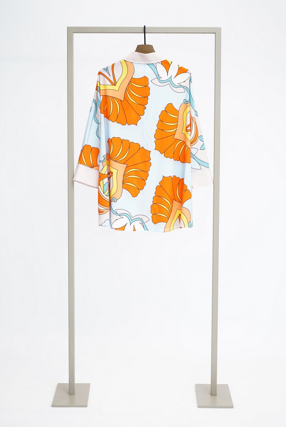 HERZENS Blouse - Orange Breeze Multi - back view