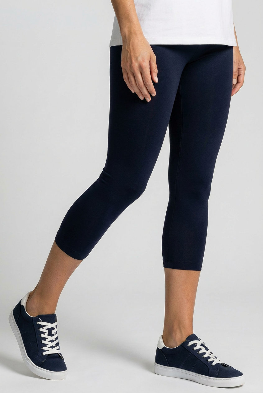 PAULA RYAN Capri Legging - Navy Ecovero - Paula Ryan