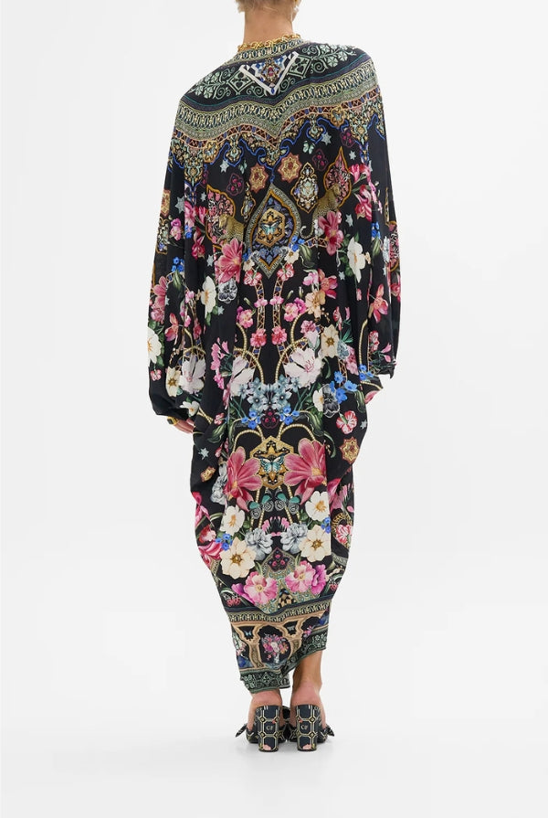 CAMILLA T Shape Long Kaftan - Midnight in Monserrate - Magpie Style