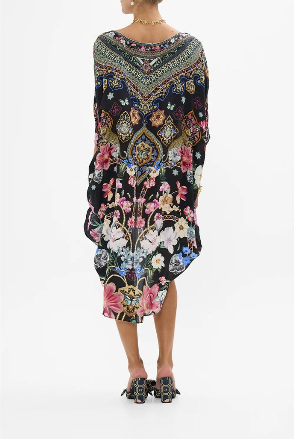 CAMILLA Scoop Back Hem Dress - Midnight in Monserrate - Magpie Style