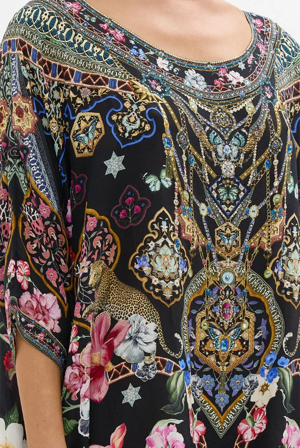 CAMILLA Scoop Back Hem Dress - Midnight in Monserrate - Magpie Style