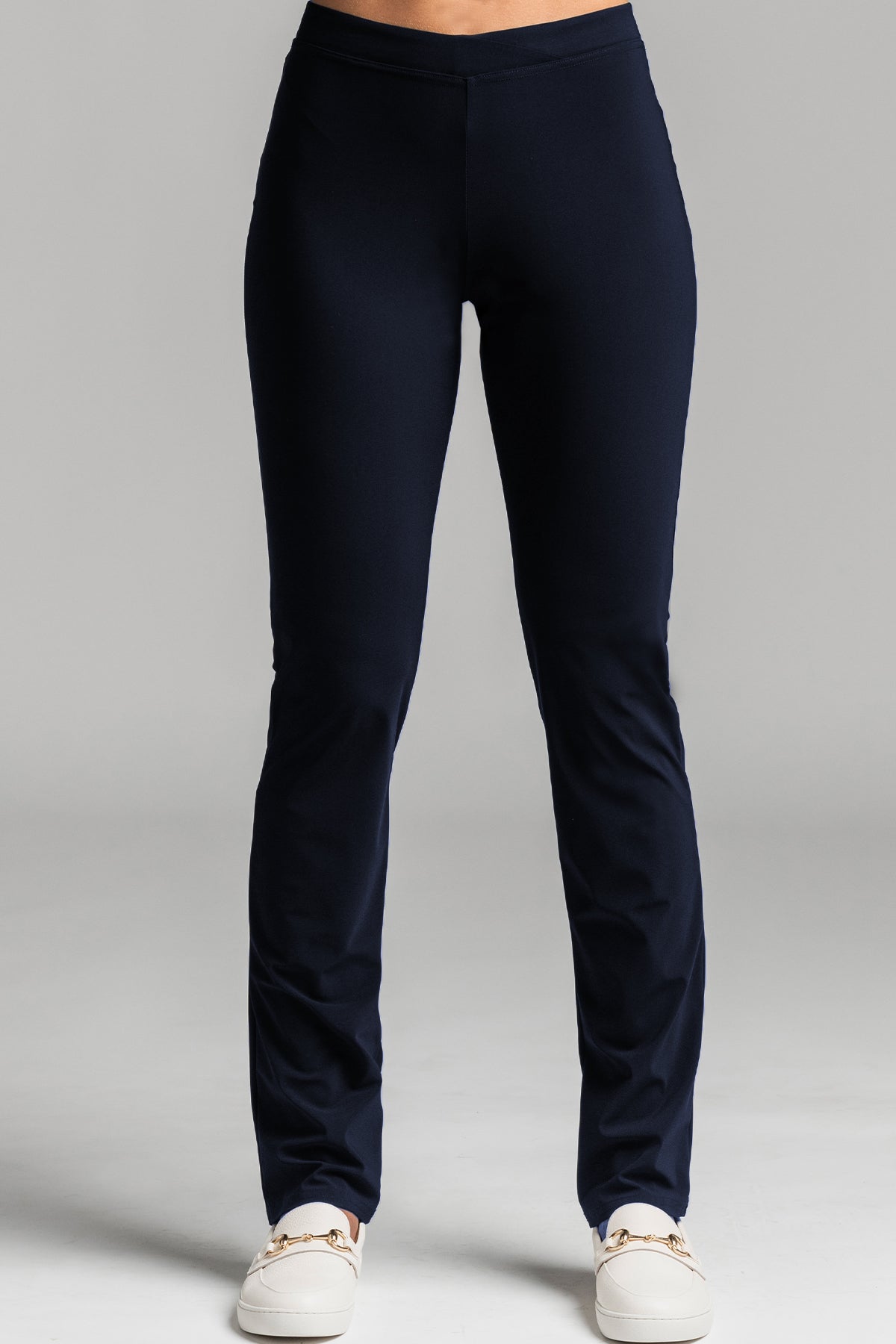 PAULA RYAN Narrow Leg Pant - Classic Microjersey Navy - Paula Ryan