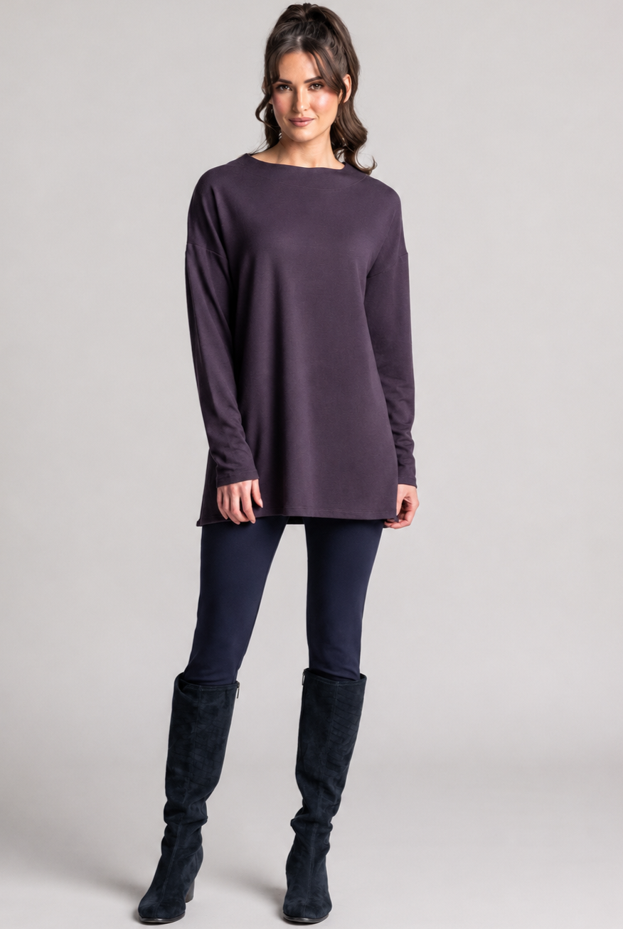 PAULA RYAN Crossover Waist Legging - Navy Roma - Paula Ryan