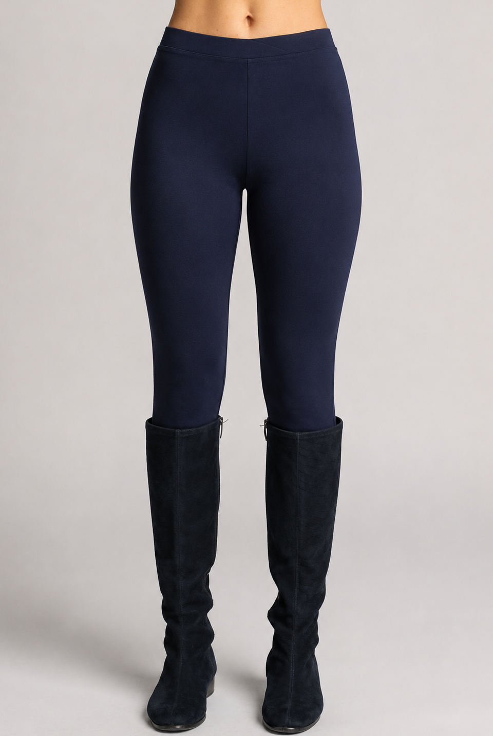 PAULA RYAN Crossover Waist Legging - Navy Roma - Paula Ryan