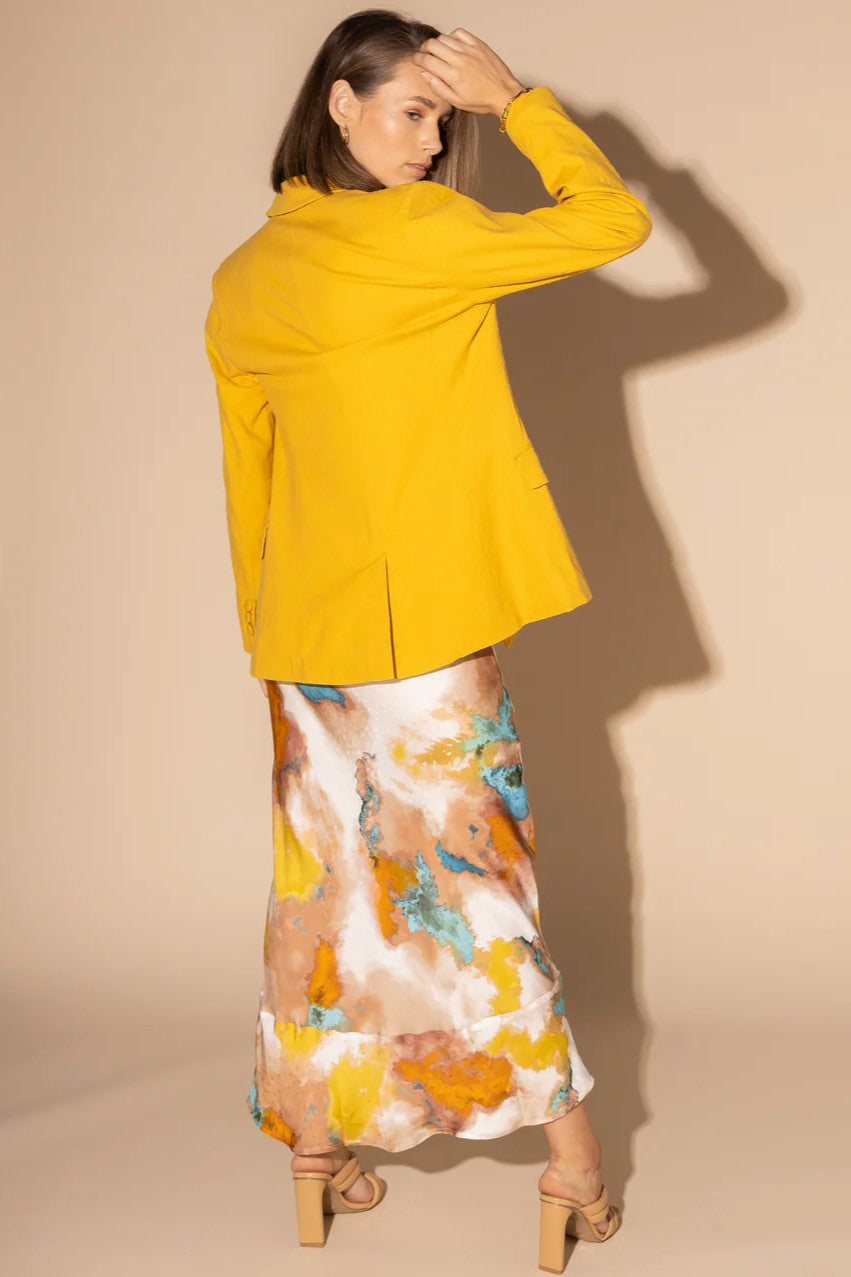 LOUGHLIN Empire Blazer - Mustard - Magpie Style