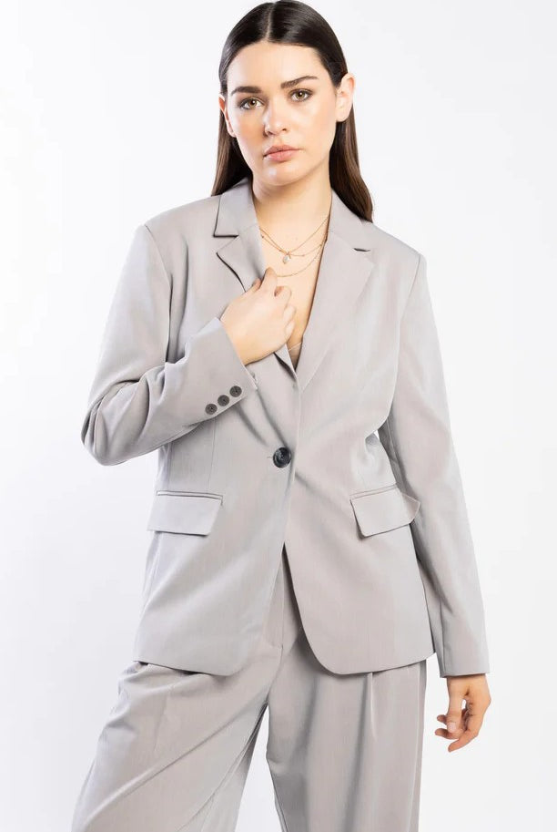 DRAMA THE LABEL Beatrice Blazer - Putty - Magpie Style