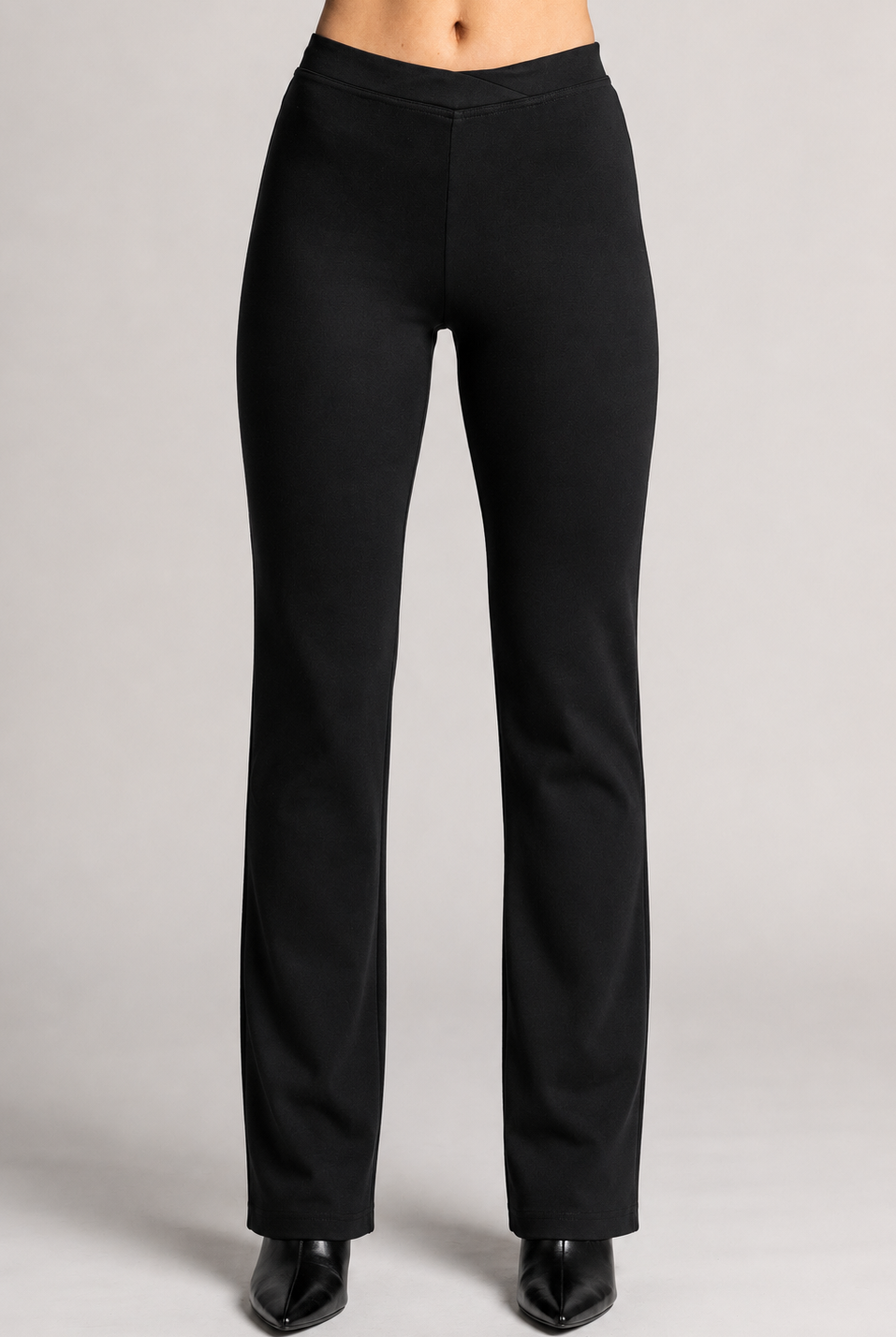 PAULA RYAN Narrow Leg Pant - Black Roma - Paula Ryan