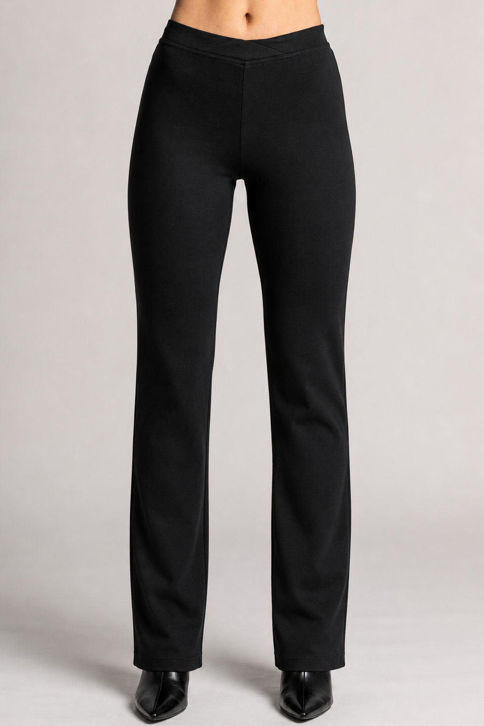 PAULA RYAN Narrow Leg Pant - Black Roma - Paula Ryan