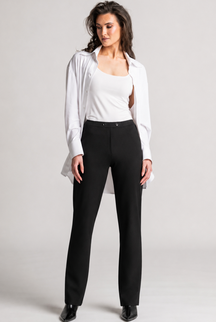 PAULA RYAN Tailored Pant - Roma Black - Paula Ryan