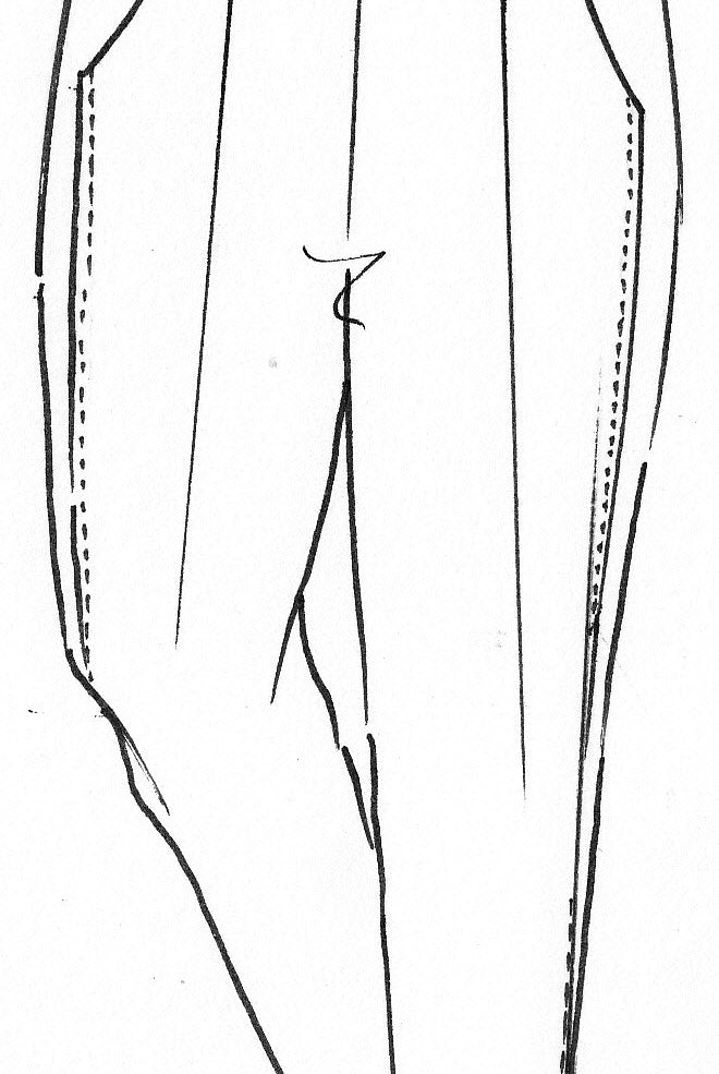 PAULA RYAN ESSENTIALS Ankle Pleat Merino Basque Pant - Black - Paula Ryan