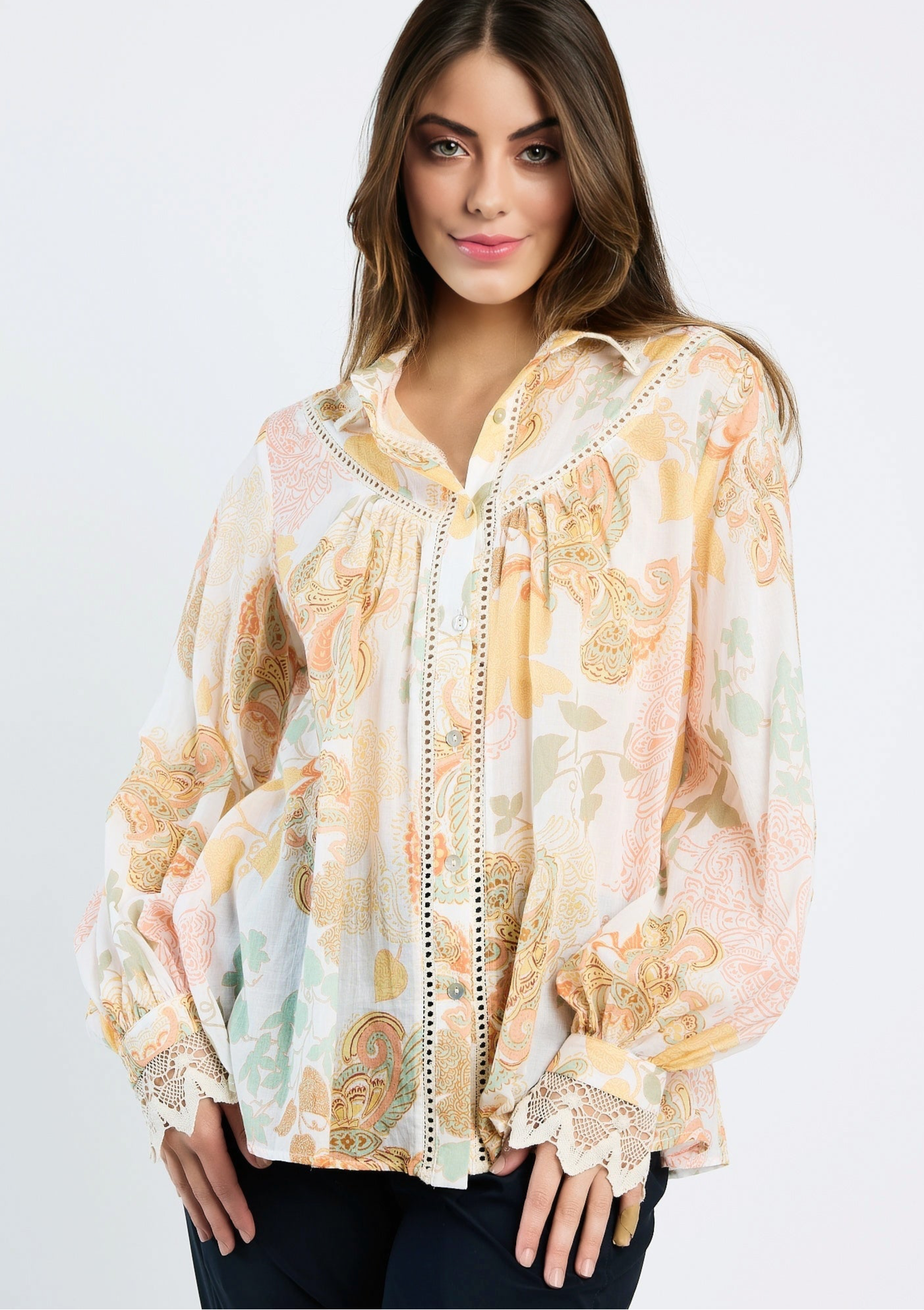 DEVOTION TWINS - Loylieta Shirt Melon - Magpie Style