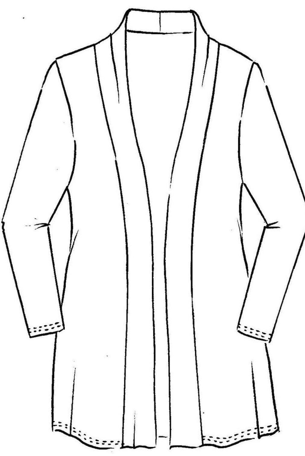 PAULA RYAN ESSENTIALS Edge To Edge Waisted Cardigan - MicroModal - Paula Ryan