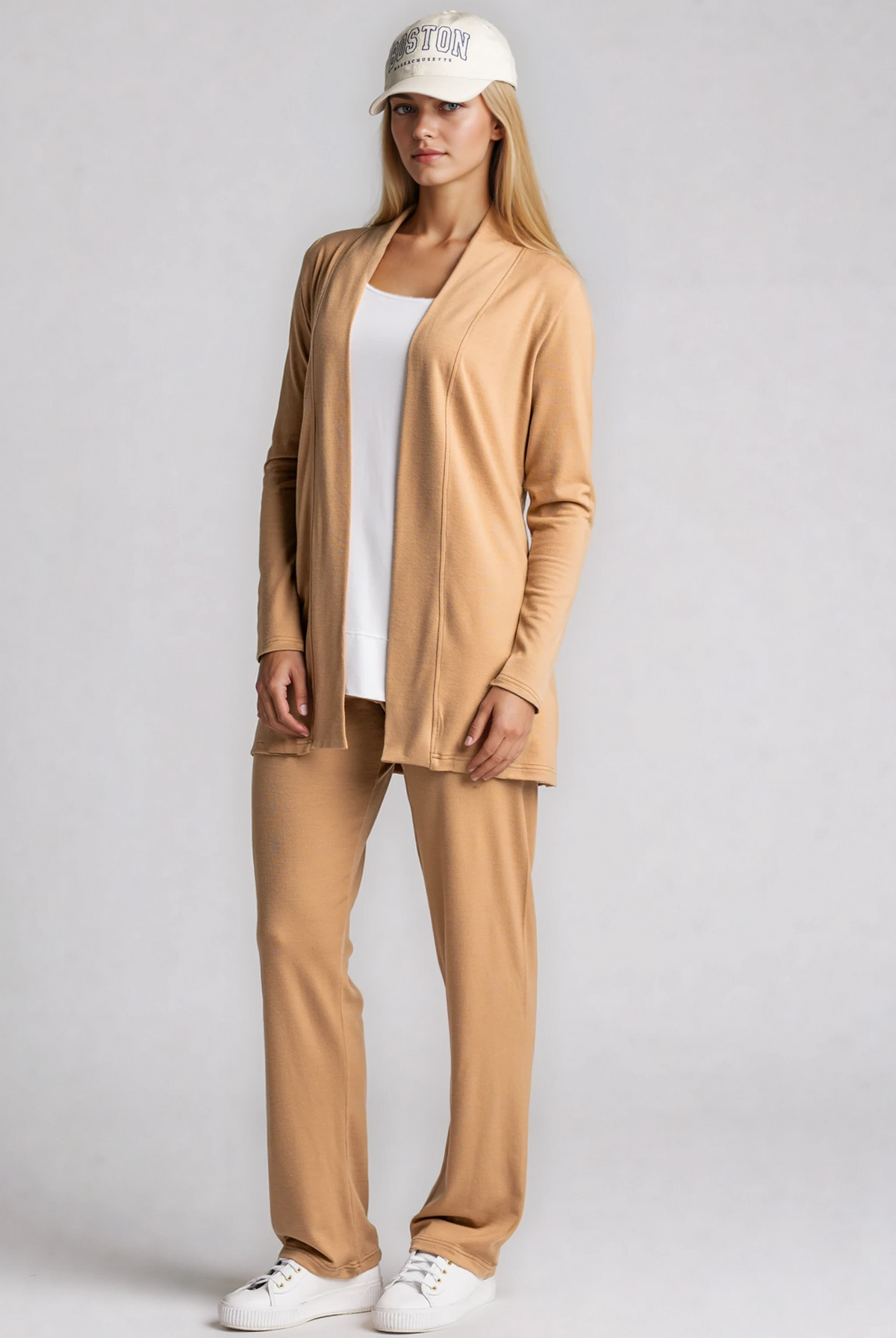 PAULA RYAN Straight Leg Lounge Pant - Merino Camel - Paula Ryan