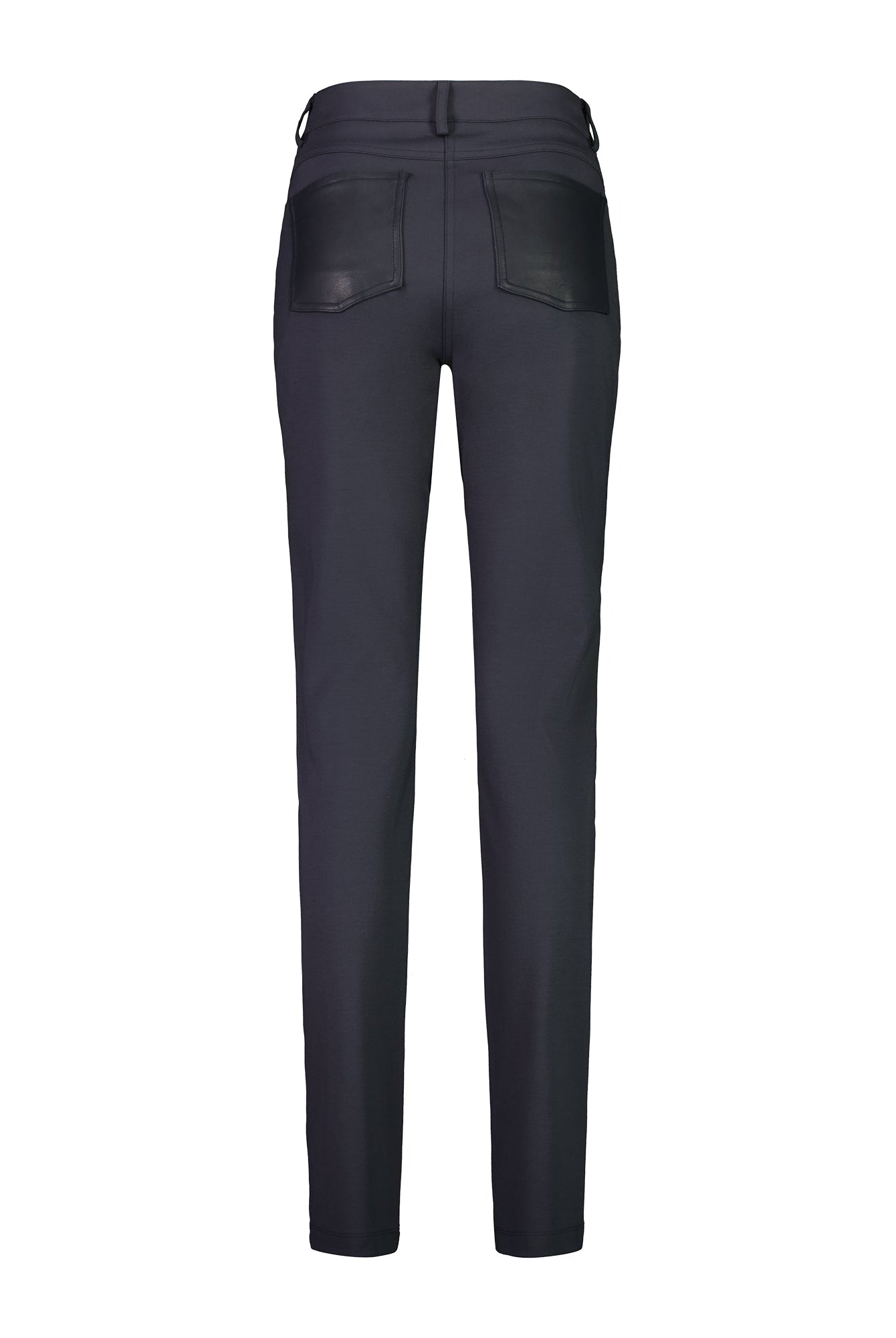 PAULA RYAN Leather Trim Roma Jean - Navy - Paula Ryan