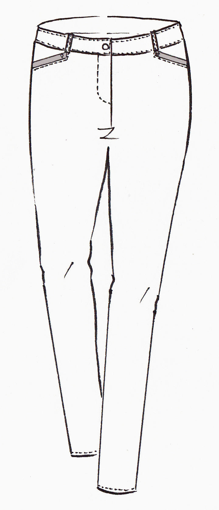 PAULA RYAN Leather Trim Roma Jean - Roma - Paula Ryan