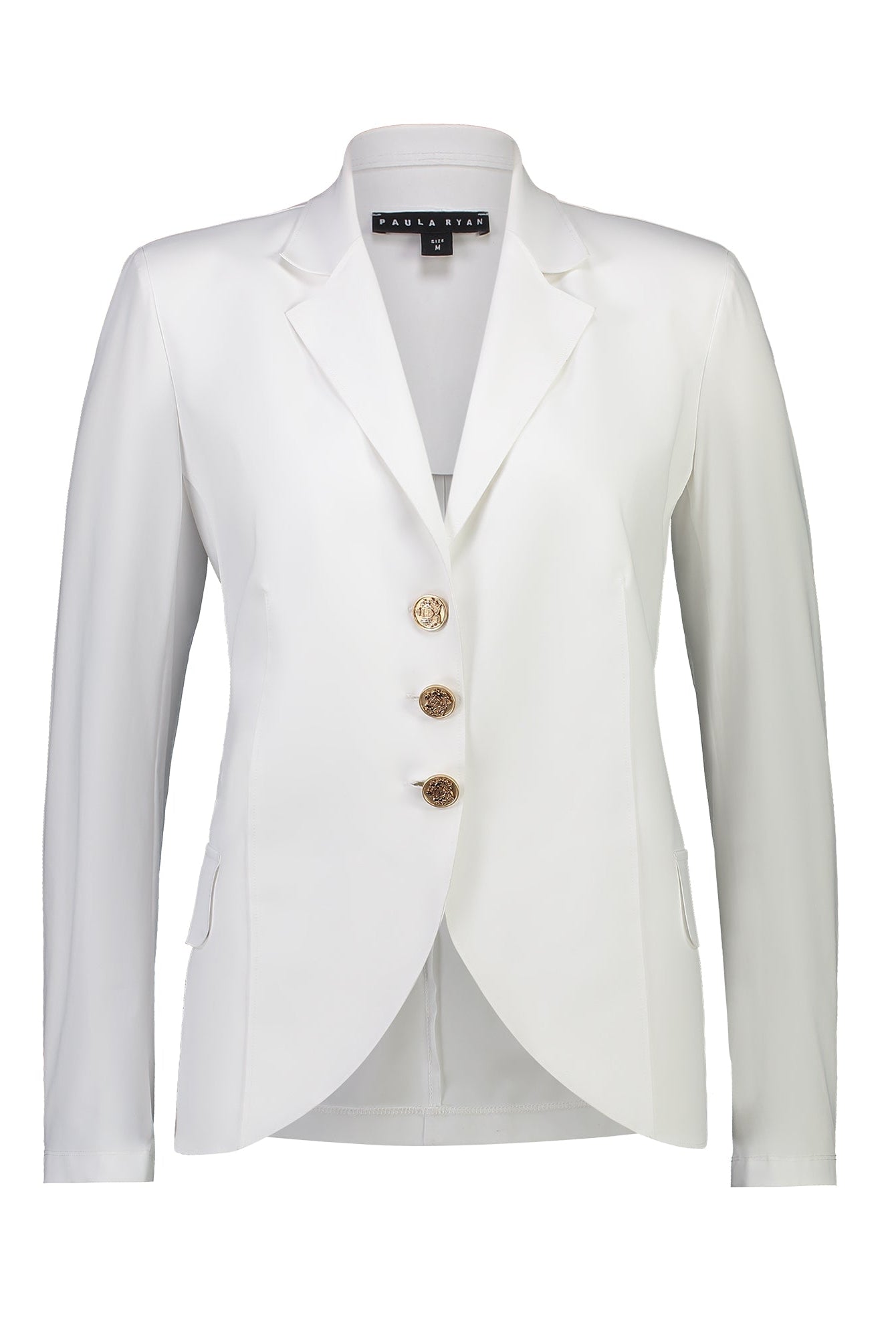 PAULA RYAN Tailored Jacket - White - Microjersey - PRE ORDER - Paula Ryan