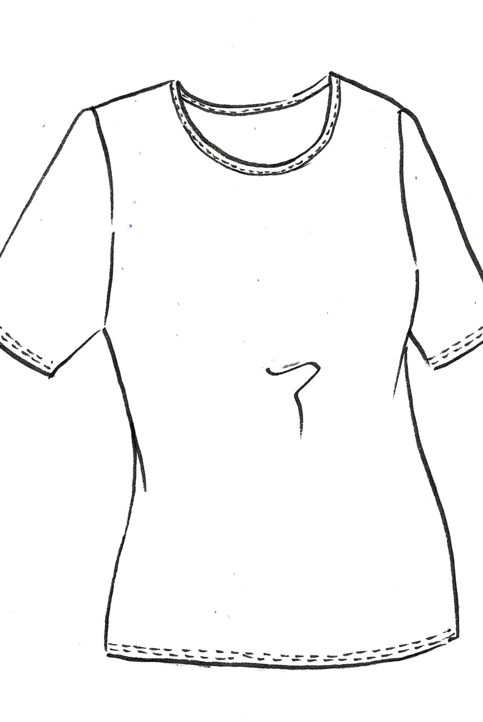 PAULA RYAN Scoop Neck Body Tee - Microjersey - Paula Ryan