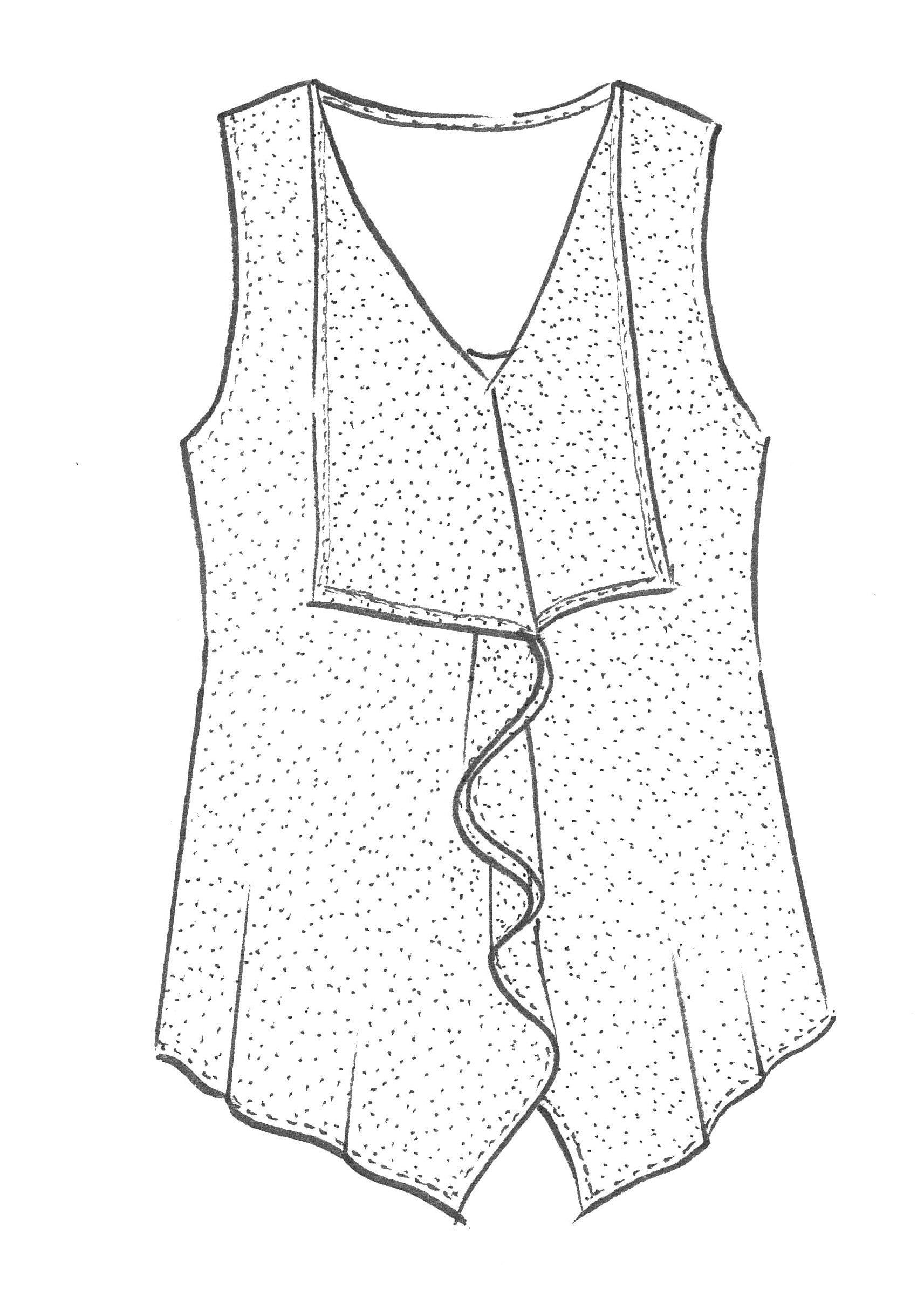 PAULA RYAN Angle Front Sleeveless Top - Navy - Paula Ryan