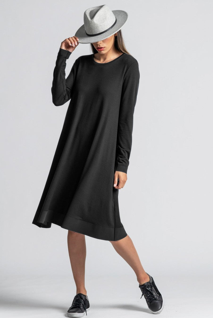 PAULA RYAN Banded Dinner Dress - Black - Paula Ryan