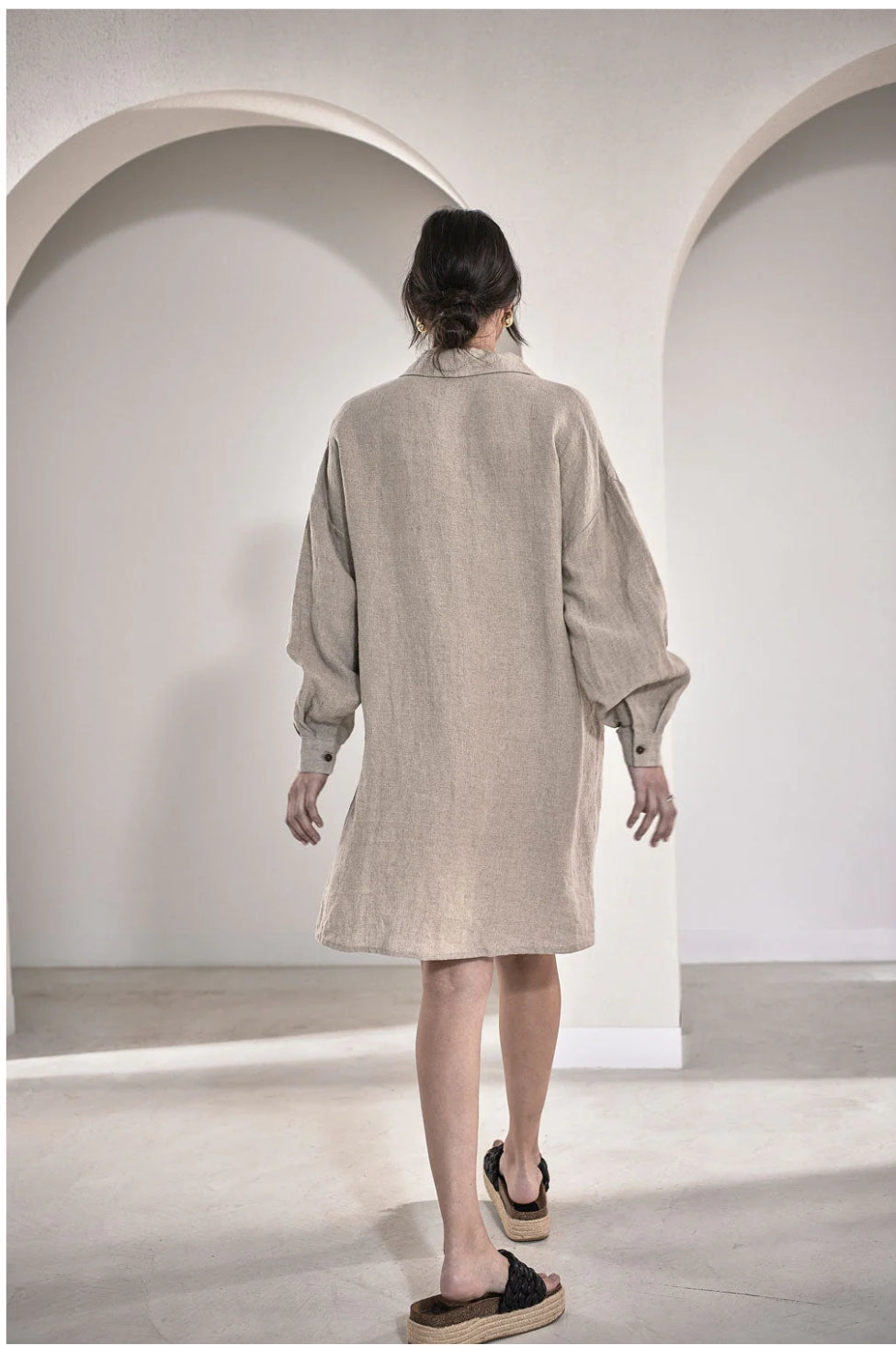 EADIE Fundamental Shift Dress - Natural - Magpie Style