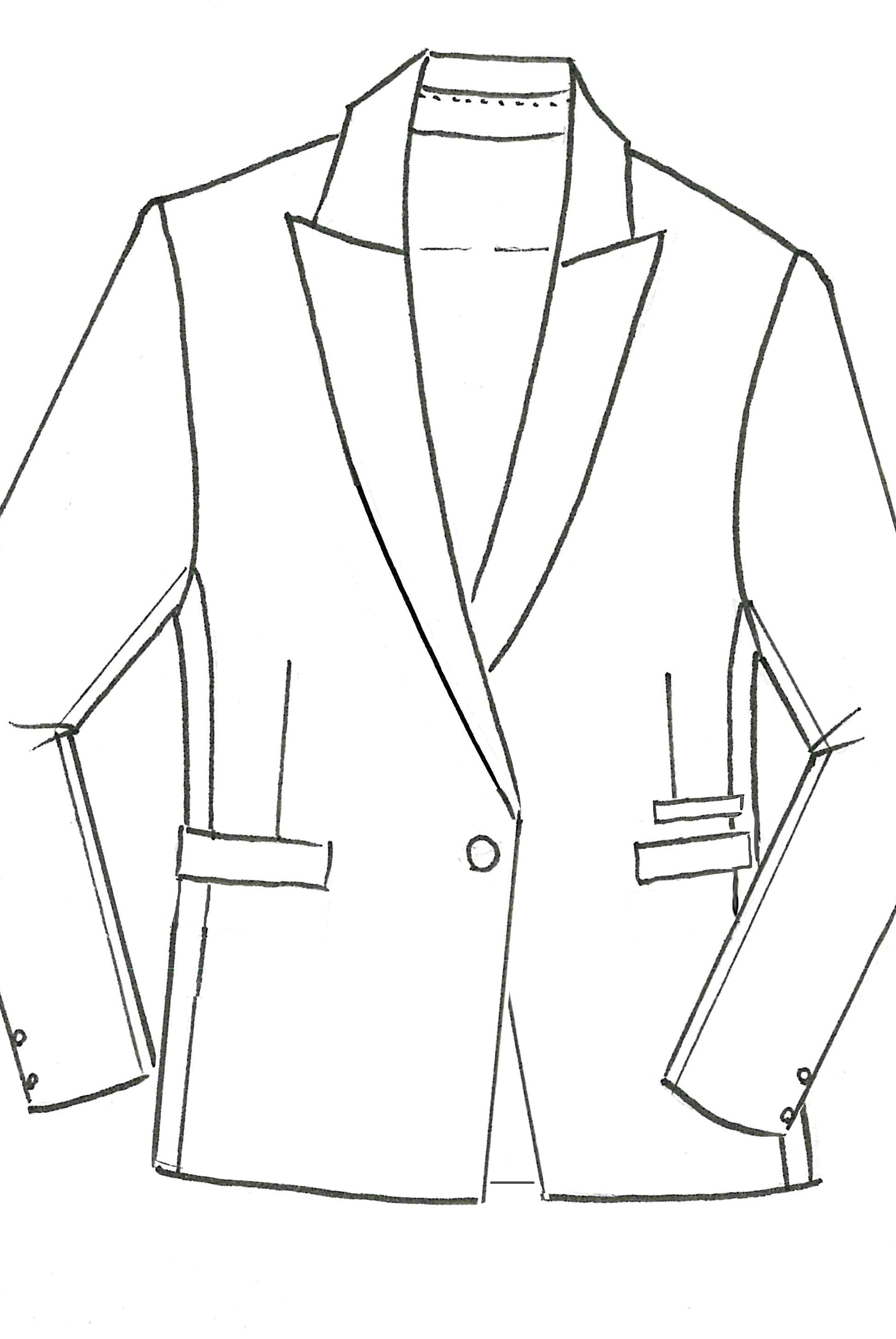 PAULA RYAN Summer Tuxedo Blazer - White - Paula Ryan