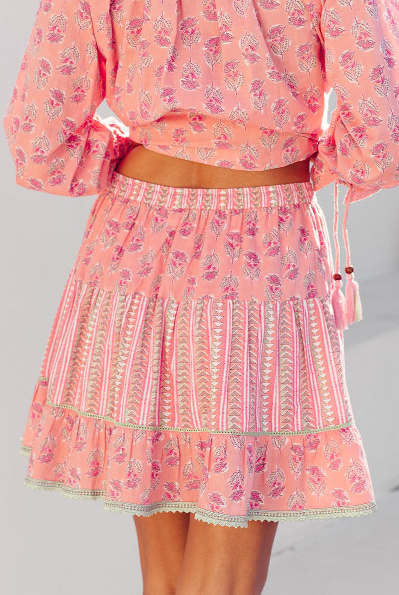 I AM PYLGRYM Diva Short Skirt - Summer Rose - Magpie Style