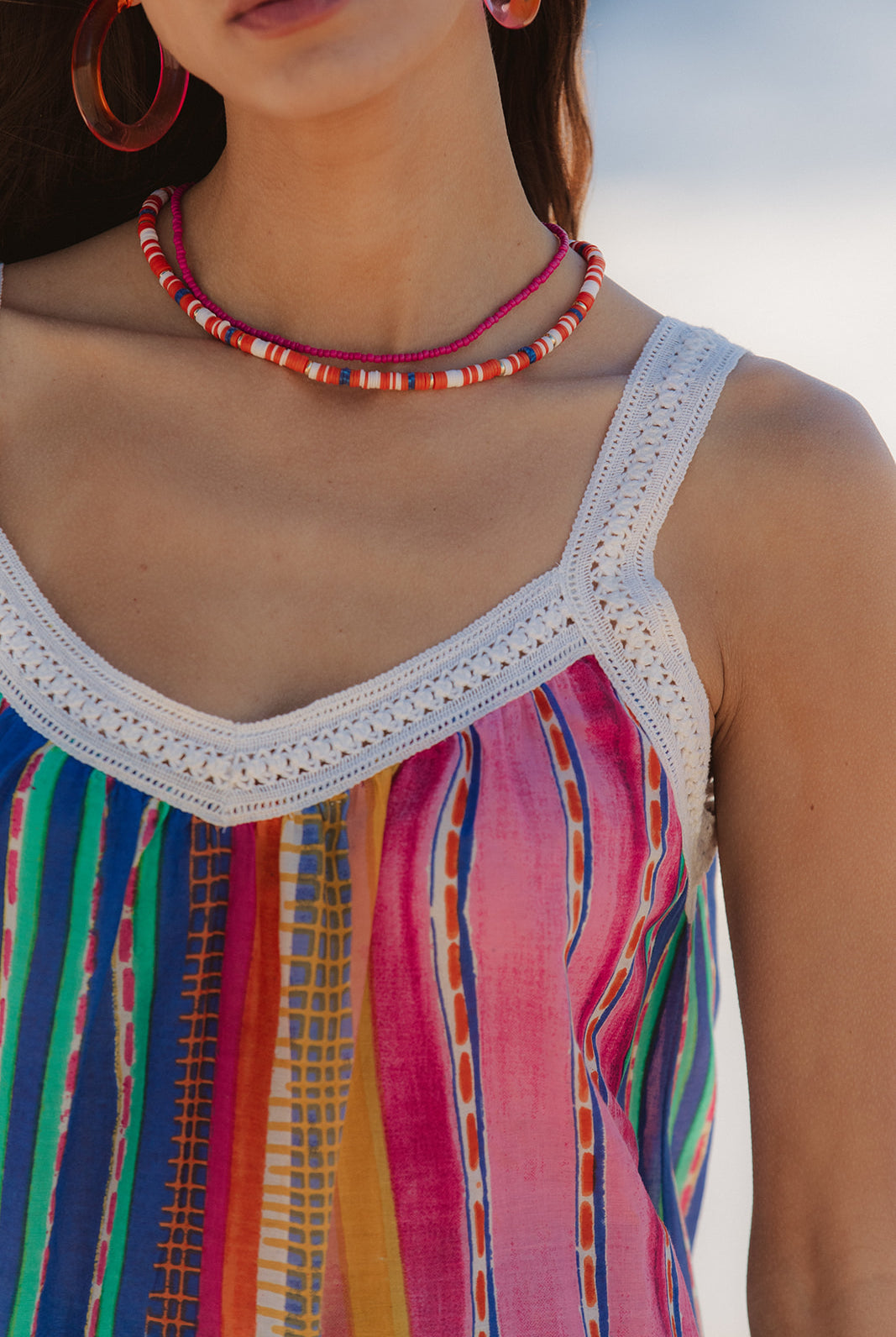 I AM PYLGRYM Palmas Top - Calypso Stripe - Magpie Style