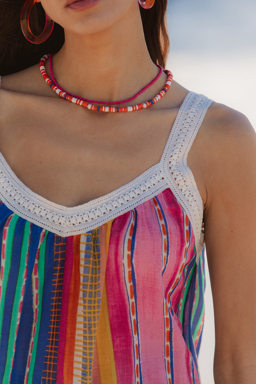 I AM PYLGRYM Palmas Top - Calypso Stripe - Magpie Style