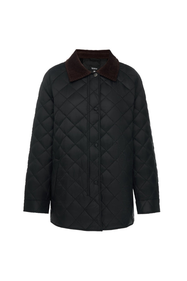 MOKE Daisy Quilt Jacket - Black - Magpie Style