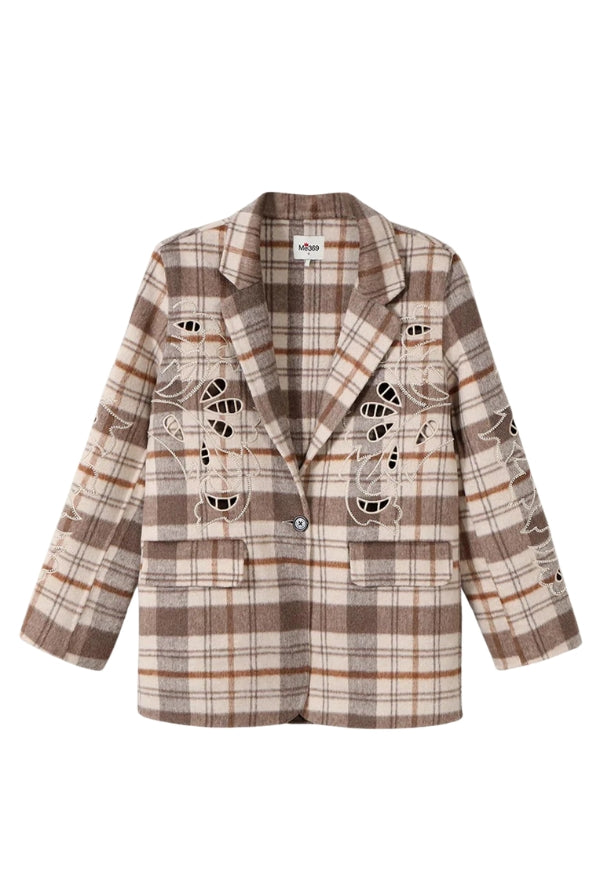 ME369 Kinsley Wool Jacket - Beige - Magpie Style