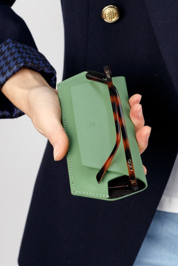 Fox and Leo glasses case - Sage - Paula Ryan