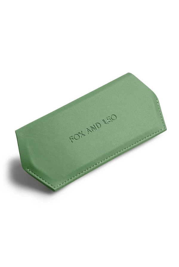 Fox and Leo glasses case - Sage - Paula Ryan