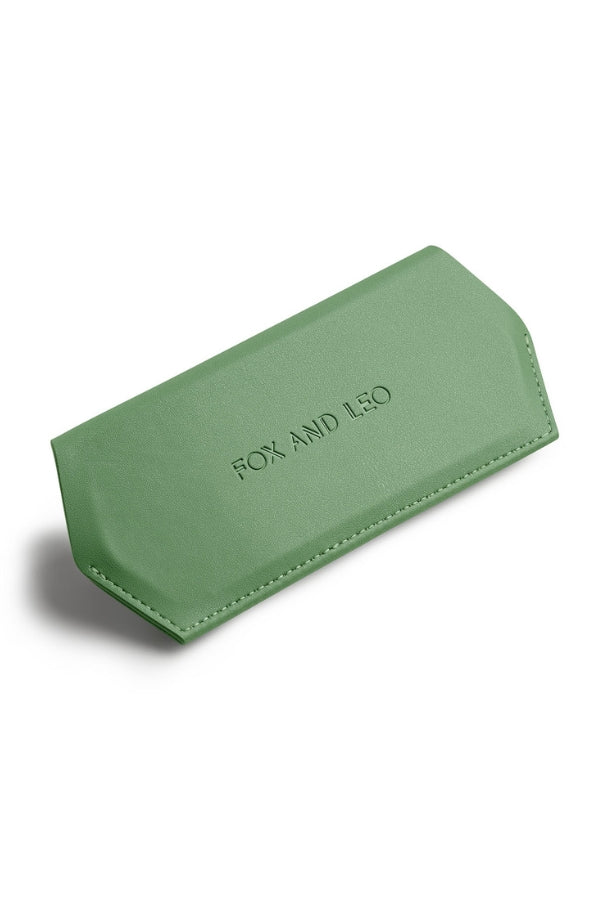 Fox and Leo glasses case - Sage - Paula Ryan