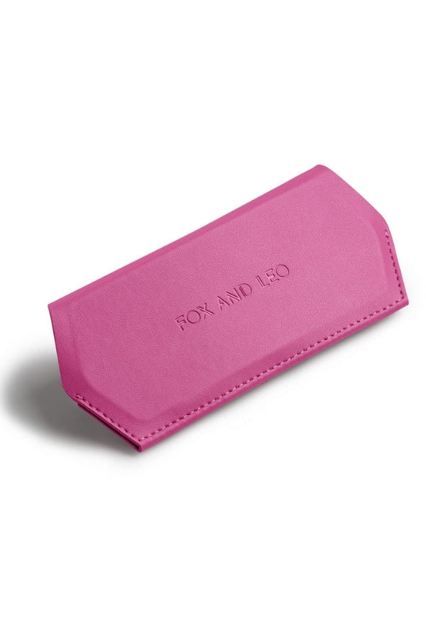 Fox and Leo glasses case - Hot Pink - Paula Ryan