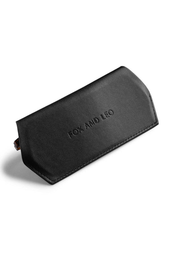 Fox and Leo glasses case - Black - Paula Ryan