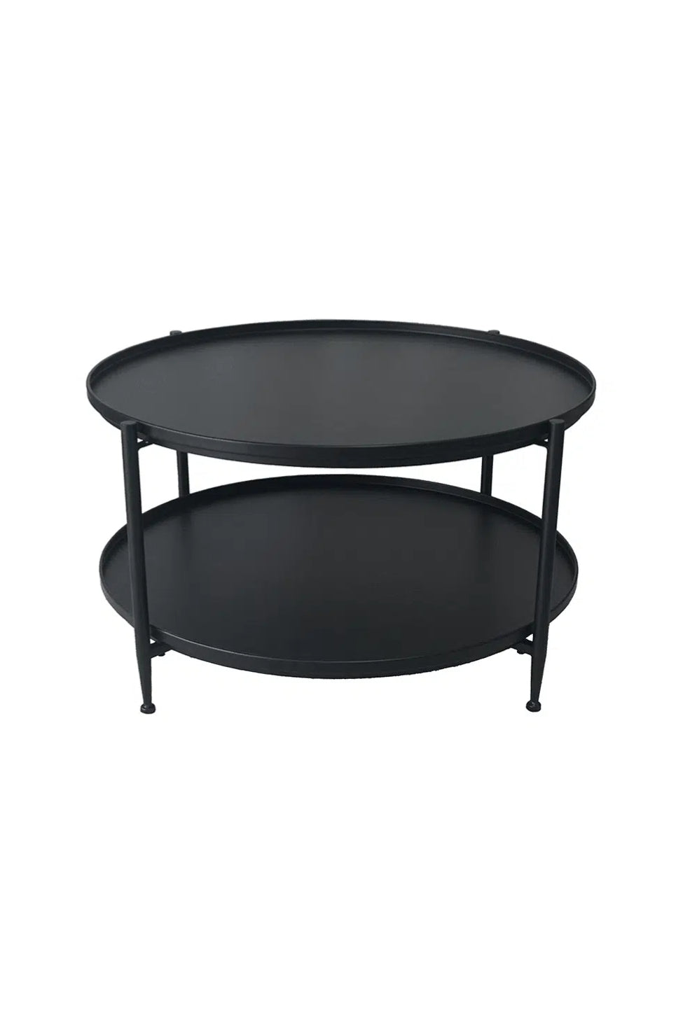 Cole Oval Side Table - Black - Magpie Style