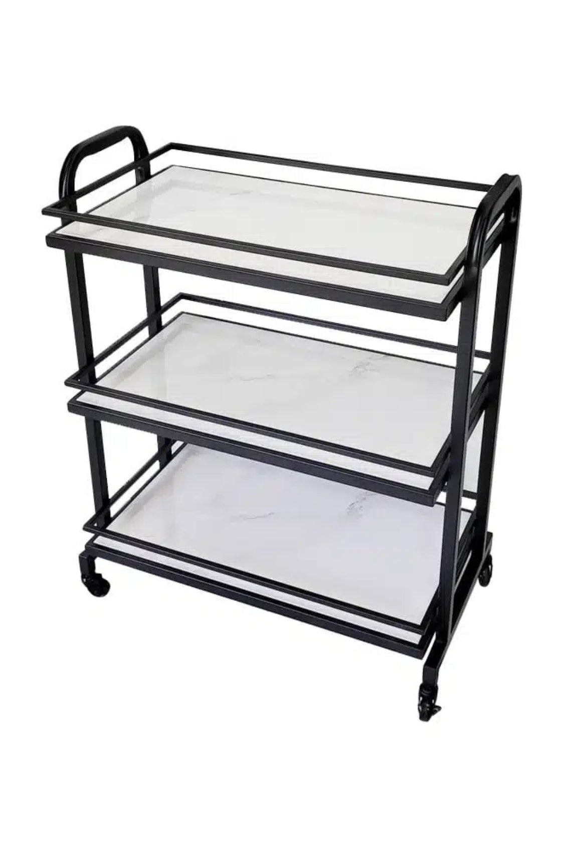 Monaco Marble Bar Cart - Magpie Style